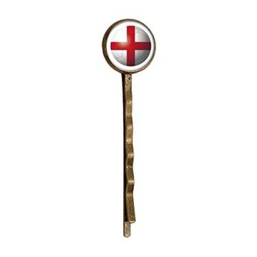 Imagem de Bandana de futebol americano da Inglaterra com bandeira nacional retrô de metal