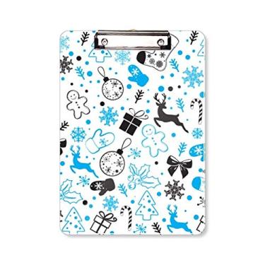 Imagem de Bloco de notas de Natal para presente de alce de neve, pasta, bloco de notas A4