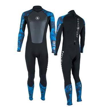 Imagem de Roupa de Mergulho Wetsuit Aqua Lung Hydroflex Fullsuit 3mm Preto/Azul - Masculina