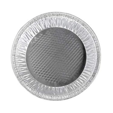 Imagem de Handi-Foil 25,4 cm (topo real para fora 9-5/8 polegadas - top-in 8-3/4 polegadas) forma de torta de folha de alumínio - pratos de forma de cozimento descartáveis (pacote com 50)