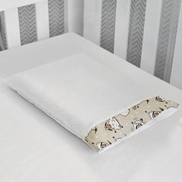 Imagem de Jogo de Fronha com Vira Estampada Ovelha, Laura Baby, Palha