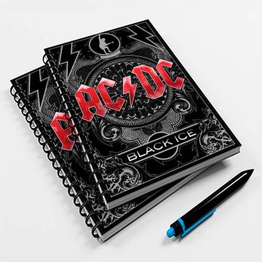 Imagem de Caderno Universitário 10 Mtérias Rock AC/DC