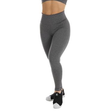 Imagem de Calça Legging Academia Cintura Alta Cós Duplo Básica Lisa Feminina-Feminino