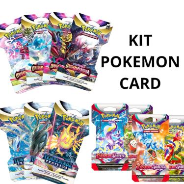 Kit Cartas Pokémon Blister Triplo 3 Pacotes + 1 Carta Celebi