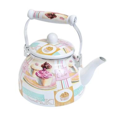Imagem de Chaleira Esmaltada Charm Cake 2,5 Litros S/Apito