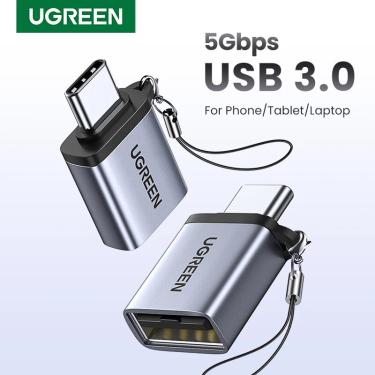 Imagem de Ugreen usb c adaptador tipo c para usb 3.0 adaptador thunderbolt 3 tipo-c adaptador otg cabo para