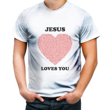 Imagem de Camiseta Desgaste João 3 16 Jesus Te Ama 4K 2 - Kasubeck Store