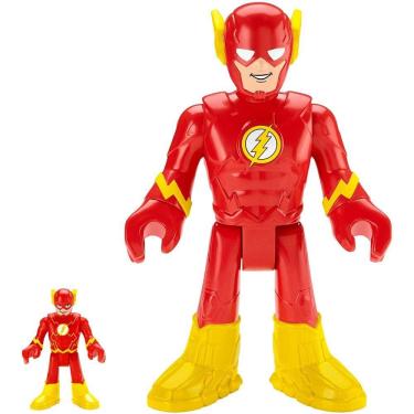 Imagem de Fisher-Price Imaginext DC Super Friends The Flash XL, Figura extra-grande super-herói para crianças pré-escolares de 3 a 8 anos