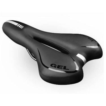 Imagem de Selim Gel Bike Mtb Sport Vazado 275 X 155mm Anti-Prostático - Galera D