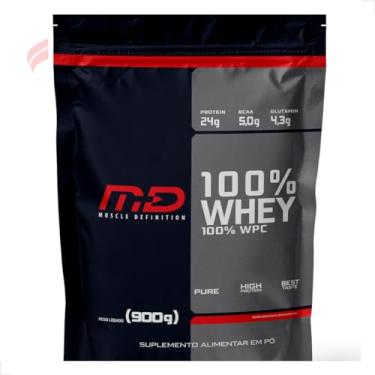 Imagem de Muscle Definition, Whey Protein 100% Muscle Definition 900g - MD7000 Sabor:Baunilha