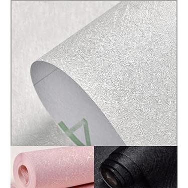 Imagem de Papel de parede branco de seda autoadesivo removível papel de parede branco adesivo de contato branco branco adesivo de forro de prateleira papel de parede para parede filme de vinil 40 cm × 993 cm