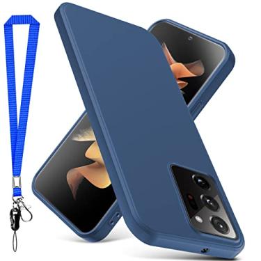Imagem de YSLBWLE Capa para Samsung Galaxy Note 20 Ultra, capa fina de silicone líquido com cordão, à prova de choque, capa de telefone fina para Galaxy Note 20 Ultra, capa protetora de câmera de corpo inteiro