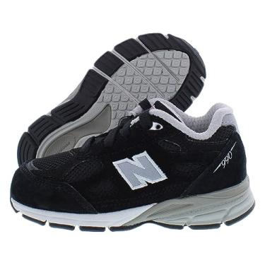Imagem de New Balance Tênis infantil 990 V6 com cadarço, Preto, 19