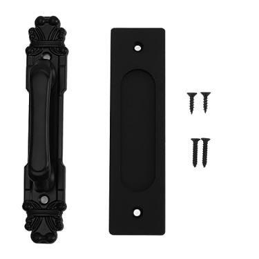 Imagem de Maçaneta Resistente Da Porta Do Celeiro, Maçanetas E Puxadores Deslizantes Da Porta Do Celeiro, Maçanetas Da Porta Do Celeiro Preto Para Portões Garagens Galpões Móveis