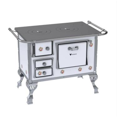 Imagem de Fogao a Lenha GII N 1 Branco Buque Sem Tampa