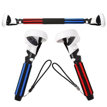 Imagem de VR Handle Attachments for Meta/Oculus Quest 2 Controller Beat Saber Accessories, VR Gorilla Tag Long Arms Grips for Meta Quest 2 BeatSaber Golf Club Baseball and VR Gorilla Tag Games