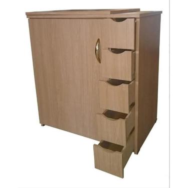 Imagem de Gabinete Luxo 5 Gavetas P/Maquina De Costura Doméstica Avela