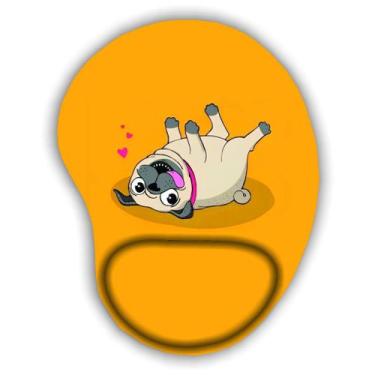 Imagem de Mouse Pad com apoio - Pug Deitado - JDM