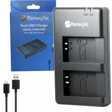 Imagem de Carregador Duplo NB-13L Para Canon PowerShot G7 X SX620 SX720 HS - Mem