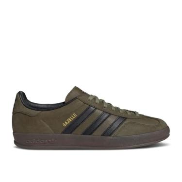 Imagem de adidas Tênis masculino Gazelle Indoor, Focus Olive/Core Black/Gum, 42