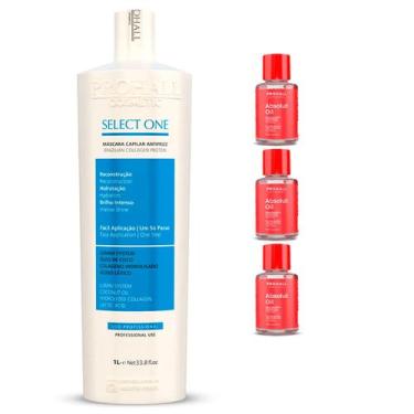 Imagem de Select One Prohall 1 Litro + 3 Óleo Argan Finalizador 7ml