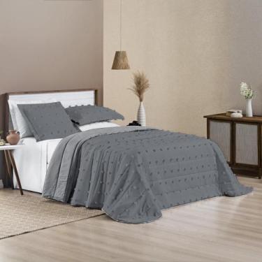 Imagem de Conjunto Cama King Size Istambul Colcha 300 Fios - De Luca Enxovais