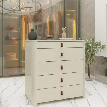 Imagem de Cômoda Ilha Innova 5 Gavetas Off White - Gelius - Gelius Móveis