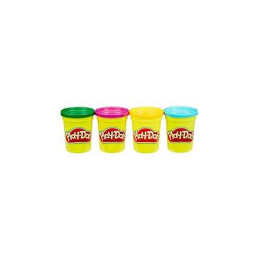 Imagem de Kit de Massa de Modelar Playdoh Hasbro com 4 Unidades - Item Sortido, 