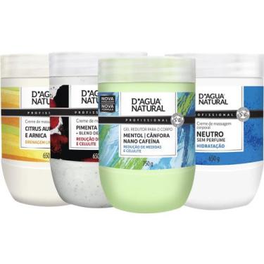 Imagem de Kit creme massagem citrus + neutro + pimenta negra e gel crioterapico 