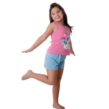 Imagem de Pijama Infantil Estampado com Vaquinha Gatinho e Unicórnio - Diones, R