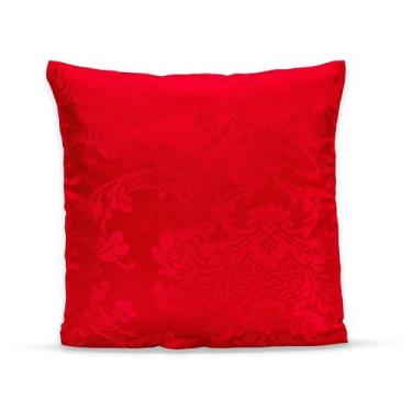 Imagem de Capa de Almofada c/ Zíper 40cmx40cm Jacquard Adamascado Luxo - Rafalor
