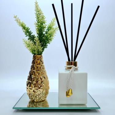 Imagem de Kit Sala Difusor Aromatizador De Ambiente Vasinho Espelhado - R&A, Cub