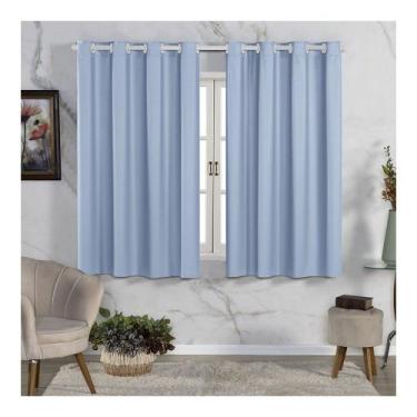 Imagem de Cortina Blackout de PVC 2,20m x 1,30m Azul - Feffo Cortinas