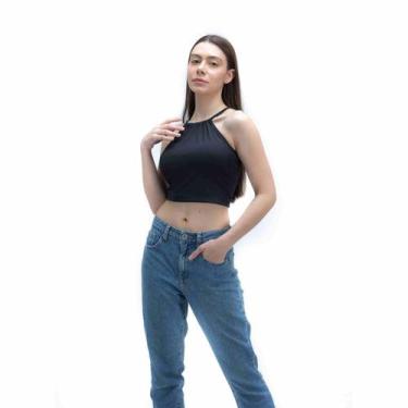 Imagem de Cropped Feminino de Amarrar nas Costas Preto - HAMITIE, P, Feminino, P