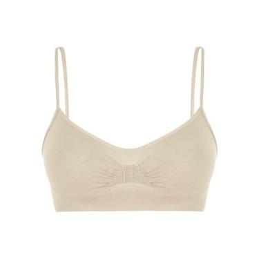 Imagem de Top Clássico Sem Costura Loba Lupo (41100-001) Microfibra, Natural, G