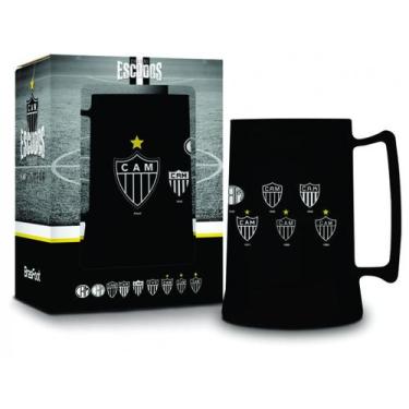 Imagem de Caneca Gel Torcedor Atlético Mineiro Escudos 300ml Presente - Brasfoot