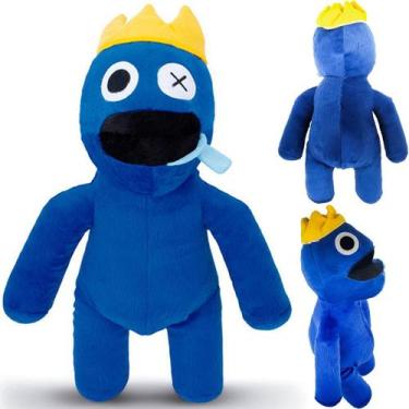 Imagem de Pelúcia Boneco Azul Babão Jogo Roblox Rainbow Friends 37cm - Cortex Br