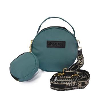Imagem de Bolsa feminina transversal  redonda com porta moeda - Ao Long, Verde, 