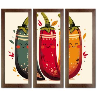 Imagem de Kit 3 Quadros Decorativos Restaurante, Sala De Jantar, Cafeteria, Lanc