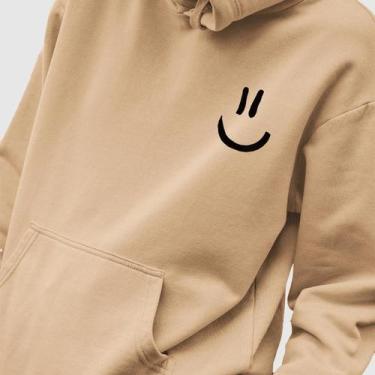 Imagem de Blusa Moletom Genuine Grit Masculina Estampada Algodão 30.1 Smile, Beg