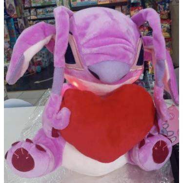 Imagem de Pelucia angel stitch coracao com luz e som - multilaser