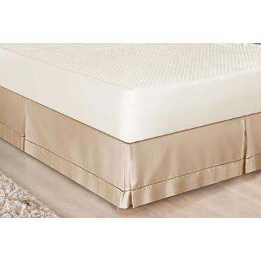Imagem de Saia Para Cama Box Queen Ponto Palito 180 Fios Várias Cores Branco, Pa