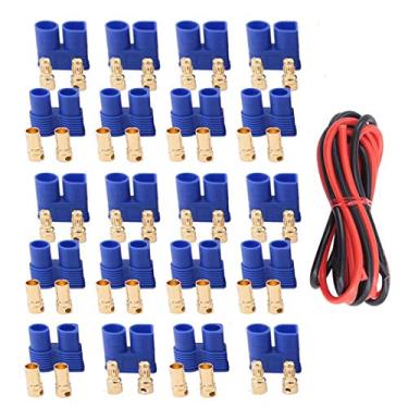 Imagem de 10 Pairs Amass EC3 Battery Connector Plugs,3.5mm Banana Plug Female Male Bullet Connector with 14 Gauge Silicone Wire for RC ESC LIPO Battery Electric Motor Airplane Quadcopter Parts DIY