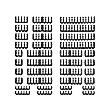 Imagem de Formulamod O kit de pente de cabo inclui cabo de extensão PSU, ferramentas de gerenciamento de manga SATA e Molex, organizador de fios, pente para computador, estojo de resfriamento a água (preto)