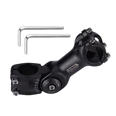 Imagem de Haste ajustável 25,4 90 mm 0 ~ 60 graus UNO 25,4 mm MTB haste de guidão ajustável para a maioria das bicicletas de mountain bike (serve para guidão de 2,5 cm)