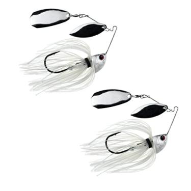 Imagem de Freedom Tackle Speed Freak Full Frame Largemouth Spinnerbait com lâmina Kilter | 14 g, pérola, pacote com 2 (PN: 53201-2PK)