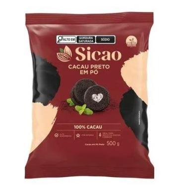 Imagem de Cacau em Pó Preto 100% 500g - Sicao