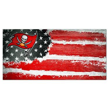 Imagem de Fan Creations Placa de bandeira NFL Tampa Bay Buccaneers unissex Tampa Bay Buccaneers, cor do time, 15 x 30 cm (N1007-TBB)