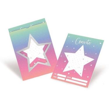 Imagem de Convite de Aniversário Festa Galaxia - 08 unidades - Cromus - Rizzo