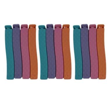 Imagem de Kit Clips Lacre Prendedor para Vedar Embalagens 12 Peças - Wellmix